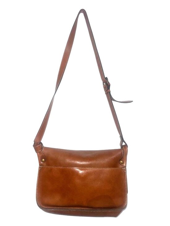 Patricia Nash Brown Leather Crossbody Bag With Adjustable Strap & Magnetic Closu - Picture 9 of 11